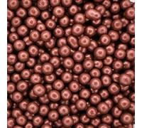 A Pinch Of - Pearls - Glimmer Bordeaux Cake Topper Sprinkles - 30g Edible Shimmer Ball Cupcake Decorations - Weddings, Christenings & Parties