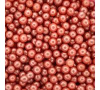 A Pinch Of - Pearls - Glimmer Red Cake Topper Sprinkles - 30g Edible Shimmer Ball Cupcake Decorations - Weddings, Christenings & Parties