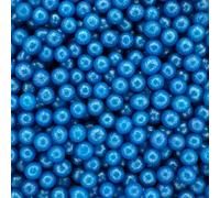 A Pinch Of - Pearls - Shimmer Dark Blue Cake Topper Sprinkles - 30g Edible Shimmer Ball Cupcake Decorations - Weddings, Christenings & Parties