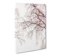 A Pink Cherry Blossom Tree Canvas Print | Gallery Wrapped 30mm Frame Wall Art | 20x14 inches | Ready to Hang | Abstract Floral Picture | Living Room Bedroom Lounge Office