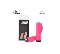 (a-Pink) ODI Bicycle Handlebar Grips Silicone 22.2mm Anti-slip Mountain Bike Handle With Lock Ring Fit For Brompton MTB BMX Folding Bike