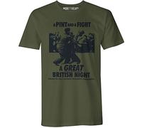 A Pint and a Fight - Official Viz Magazine Merchandise - Mens T Shirt Military Green