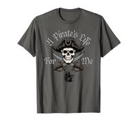 A Pirate's Life For Me Skull and Crossed Swords Color Pirate T-Shirt