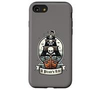 A Pirate's Life Pirate Ship Black Jolly Roger Flag Sails Case for iPhone SE (2020) / 7/8