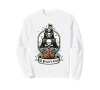 A Pirate's Life Pirate Ship Black Jolly Roger Flag Sails Sweatshirt