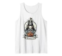 A Pirate's Life Pirate Ship Black Jolly Roger Flag Sails Tank Top