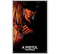 A Pistol for Ringo (1965) Movie Plaque Poster Metal Tin Sign 8" x 12" Vintage Retro Wall Decor