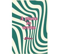 A place to write | Estilo groovy retro: Cuaderno de notas con interior Cuadriculado | Regalos originales | Tamaño mediano