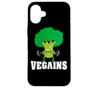 A Plant Powered Vegan Gym Workout - Funny Vegains Gift Case for iPhone 16 Plus