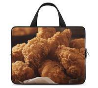 A Plate of Fried Chicken Laptop Bag Durable Laptop Sleeve Water-Resistant Notebook Bag for Computer Or Tablet