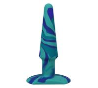 A-Play - Groovy - Silicone Anal Plug - 5" - Ocean