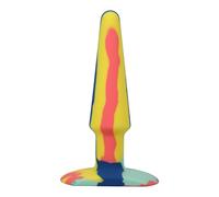 A-Play - Groovy - Silicone Anal Plug - 5" - Sunrise