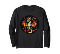 A Playful Dragon Sharing Valentine's Cheer Long Sleeve T-Shirt