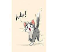 A playful kitten: Work Notebook, Funny Office Gift for Women, Coworker, Boss, Secret Santa Gag Gift (Blank Lined Journal)