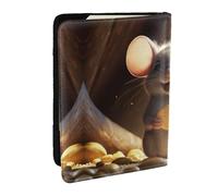 A playful little cat Passport Holder for Travel - Passport Case for Men & Women Travel Document Organizer Credit Cards Case, A Mouse, One Size