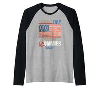 A Pledge A Day Keeps The Commies Away American Flag Shirt Raglan Baseball Tee