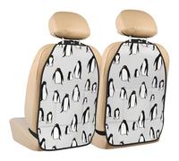A Plethora Of Penguins,2 Pack Car Seat Kick Mats Back Seat Protector Durable Back Seat Organiser