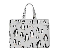 A Plethora Of Penguins,Canvas Document Bag Zipper File Tote Bag Handbag Briefcase for School Office