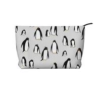 A Plethora of Penguins, Cosmetic Bag Corduroy Makeup Bag Portable Travel Toiletry Bag