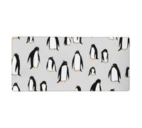 A Plethora Of Penguins,Mouse Pad Large Desk Pad Computer Keyboard Mouse Mat With Non Slip Rubber Base 40 x 90 cm