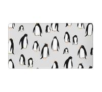 A Plethora Of Penguins,Mouse Pad Large Desk Pad Computer Keyboard Mouse Mat With Non Slip Rubber Base 40 x 70 cm