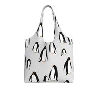 A Plethora Of Penguins,Reusable Tote Bags Grocery Bags Large Capacity Canvas Shopping Shoulder bag