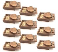 A Plus+ 10 Pack Wooden Heart 32GB USB 3.0 Memory Stick with Keychain and Walnut Box Gift for Wedding Photography