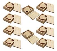 A Plus+ 16GB Heart Shaped Memory USB Stick Maple Wood USB Flash Drive with Wooden Box (Pack of 10)