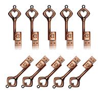 A Plus 8GB Metal Heart USB Flash Drive, 10PCS Set, USB 2.0, Class-A Chip, Compatible with Windows, Linux and Mac OS