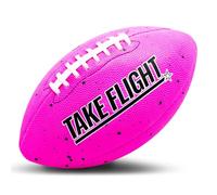 A Plus Collectibles TAKE Flight Flag Football, Official Game Ball Composite Leather (Bubblegum Pink, Junior)