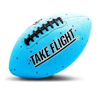 A Plus Collectibles TAKE Flight Flag Football, Official Game Ball Composite Leather (Carolina Blue, Youth)