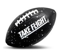 A Plus Collectibles TAKE Flight Flag Football, Official Game Ball Composite Leather (Space Black, Professional)