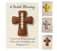 A Pocket Blessing Card- Softball Cross Edition, Faith Softball-Inspired Pocket Cross, Encouragement & Faith-based for Family, Close Friends, Christian Keepsakes for Sports Lovers (#2)