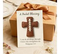 A Pocket Blessing - Softball Cross Edition, Softball/Football/Baseball Pocket Hug with Gift Card, Christian Encouragement Card, Portable Faith Keepsake (B)