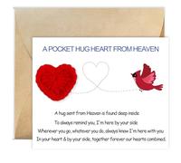 A Pocket Hug Card Heart Reminder, Hug From Heaven, Bereavement Gift, Sorrow gift, Miscarriage Gift, Sympathy Gift, Memorial Gift, Condolence Gift Loss of Father Mother Son Child Gift