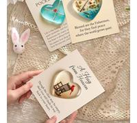 A Pocket Hug for Friends, Valentine's Day Mini Gifts Contains An Acrylic Figurine with Greeting Card, Emotional Support Token, Thank You Gift for Witness Friendship Women Men Various Occasions (3 Pcs)