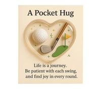 A Pocket Hug Sports Themed Motivational Cards, Heart Shaped, 7cm x 9cm, Badminton Theme with Inspirational Message (White)