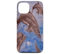 A Pod of Playful Jumping Dolphins Case for iPhone 13