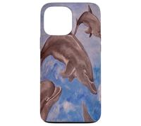 A Pod of Playful Jumping Dolphins Case for iPhone 13 Pro Max