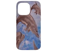 A Pod of Playful Jumping Dolphins Case for iPhone 14 Pro Max
