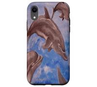 A Pod of Playful Jumping Dolphins Case for iPhone XR