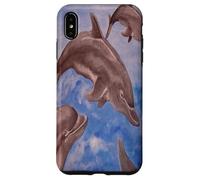 A Pod of Playful Jumping Dolphins Case for iPhone XS Max