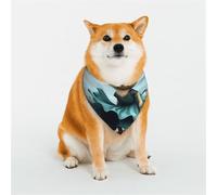 A Pomeranian Wearing a Gorgeous Dress Pet Scarf Stylish Triangle Bid Scarf Bandana Pet Accessory,Washable Pet Kerchief for Girl Boy Dogs or Cats Large