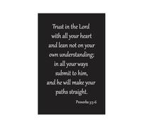 A Popular Bible Verse Proverb Canvas Poster Bedroom Decor Landscape Office Room Decor Gift Unframe: 12x18inch(30x45cm)