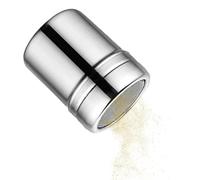 a- Powder Shaker with Lid | Stainless Steel Duster Sifter | Powder Sugar Shaker | Metal Dredge Shaker | Flour Sifter for Cinnamon Icing Sugar Powder Salt Cocoa Spices Flour