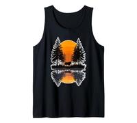 A Powerful Lion at Sundown Mane Africa Roar Savanna Tank Top