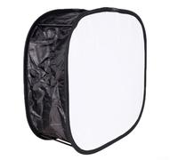 A Practical Choice 23cm Foldable Softbox Diffuser Plate Suitable for Various Photography Applications (Black)