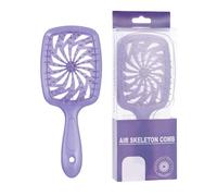 A practical detangler comb hollow hairbrush for dry or wet hair gently dismantles and provides a boost of volume
