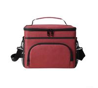 A Practical Solution in the Form of an Insulated Lunch Carrier Designed to Meet Various Daily Needs Efficiently (Red)
