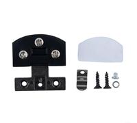 A Practical Solution Non Opening Zinc Alloy Hinges for Your Furniture's Glass Doors (Black)